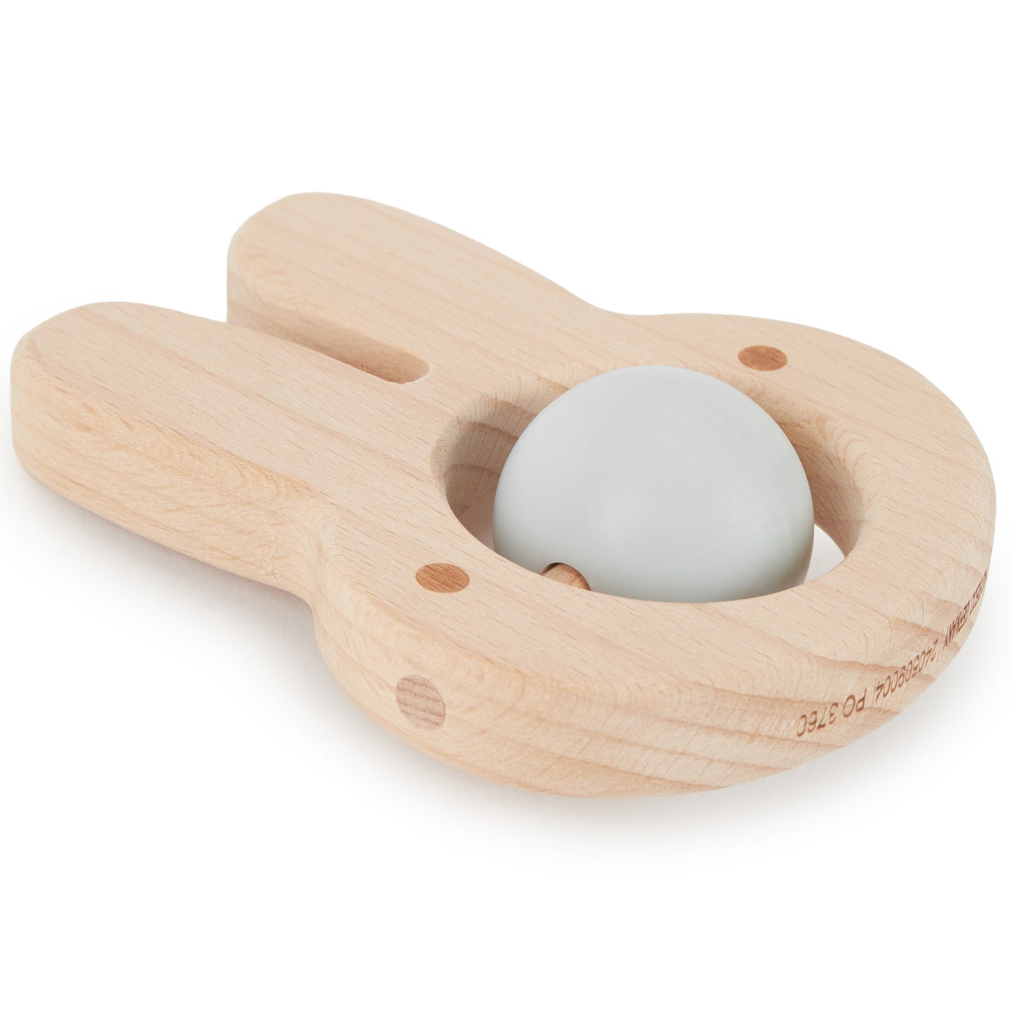 Beißring Hase mit Silikonball von Bieco