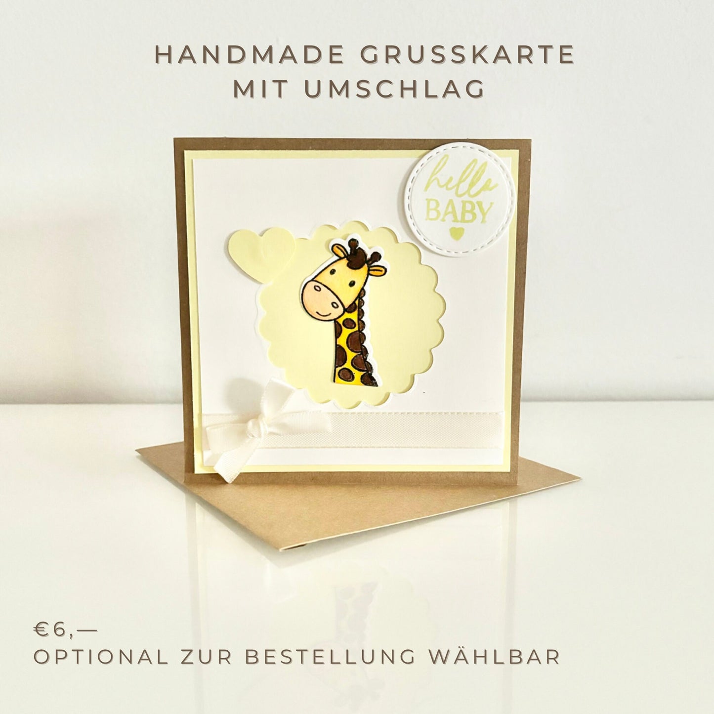 Windeltorte Giraffe, für Junge und Mädchen, 25 Windeln, personalisierbar